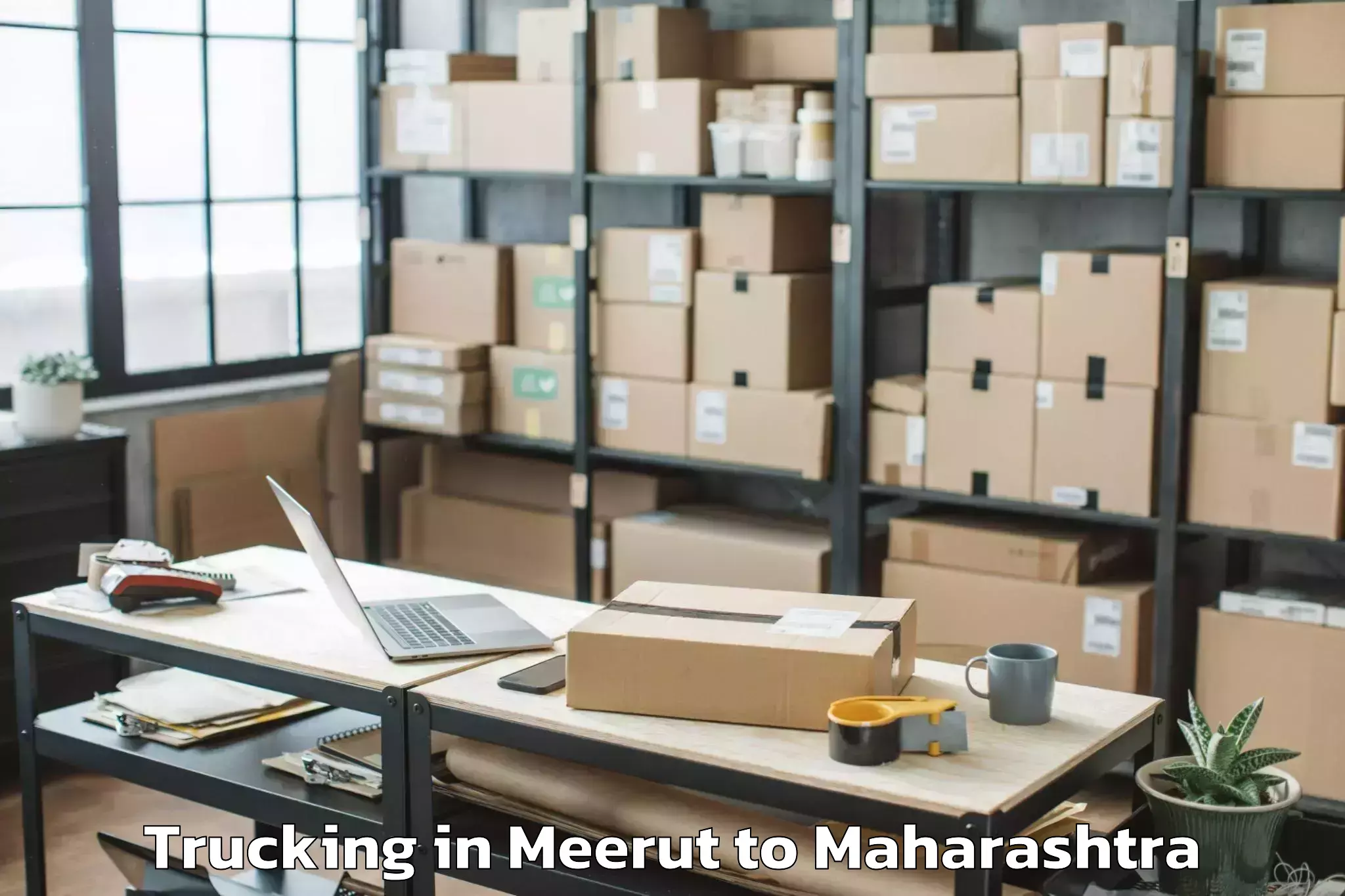 Leading Meerut to Dharashiv Trucking Provider